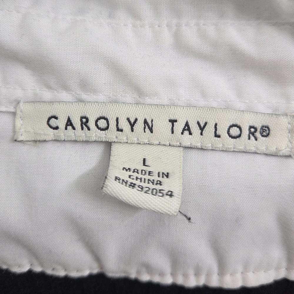 Carolyn Taylor Black Sweater with White Collar - Picture 5 of 9